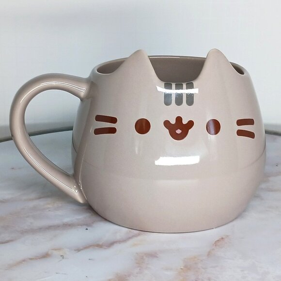 Pusheen the Cat Sculpted Ceramic Coffee Tea Mug Cup Our Name is Mud 16 oz - Picture 5 of 8